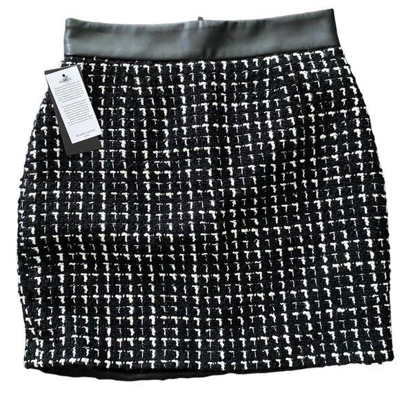 Marciano Elegant Tweed Wool Mini Skirt - Size S - Picture 6 of 10